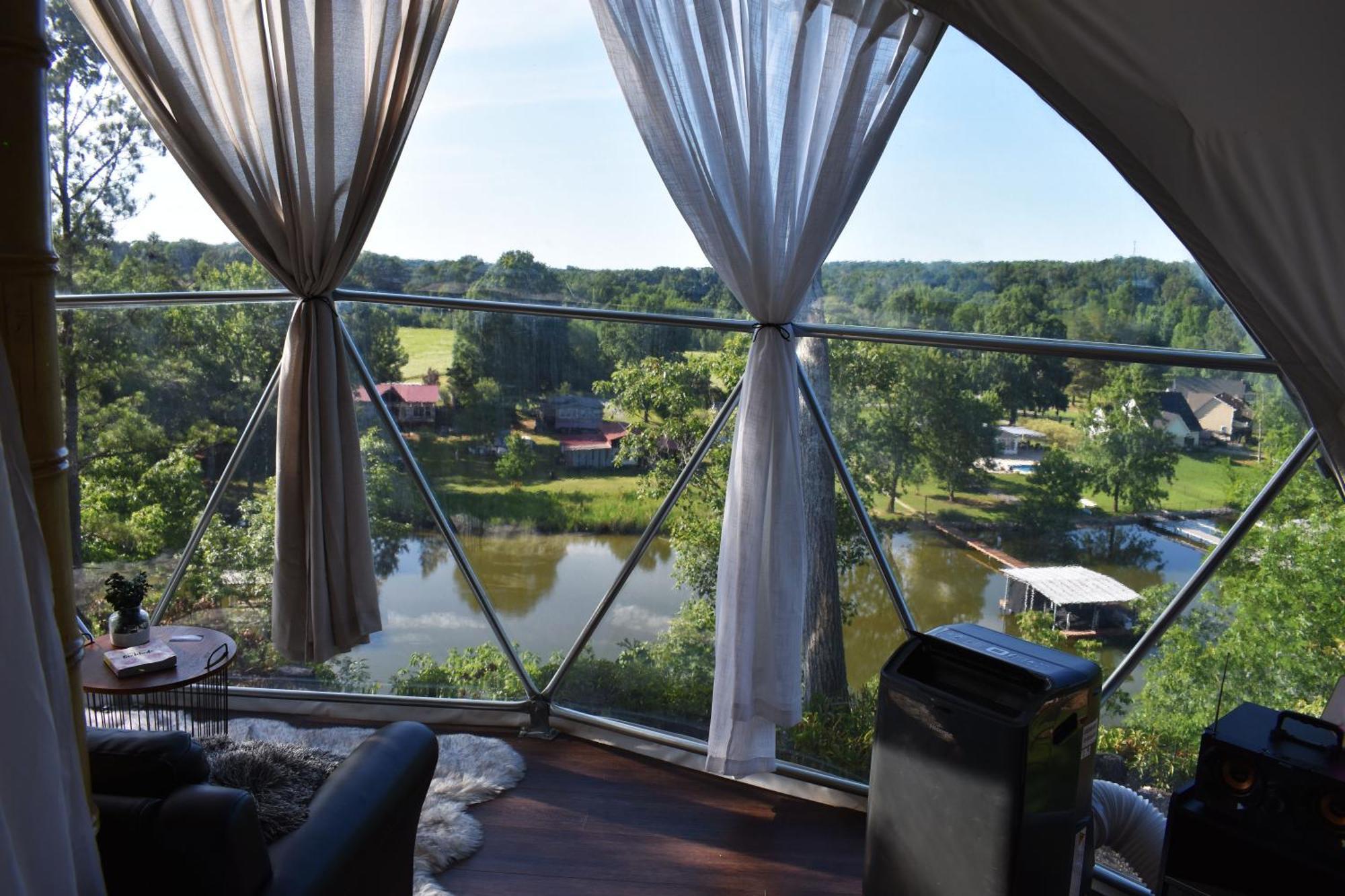 Waterfront Luxury Glamping Dome Hotel Rogersville Bagian luar foto